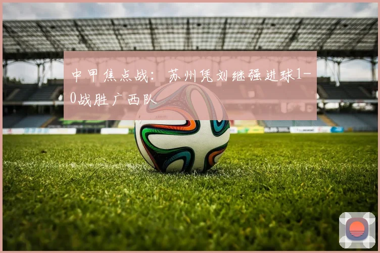 中甲焦点战：苏州凭刘继强进球1-0战胜广西队